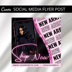 Shop Now Flyer, New Arrival Flyer, Template Flyer, Editable Flyer, DIY Flyer, Social Media Flyer, Business Flyer