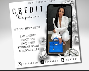 Credit Repair Flyer: DIY Editable Template (Canva)