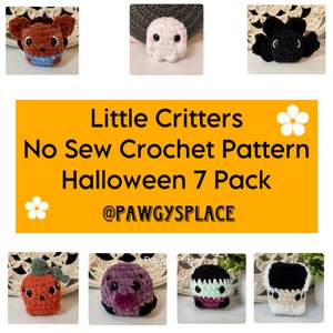 Little Critters No Sew Halloween Crochet Pattern 7 Pack