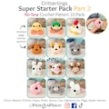 Critterlings Super Starter Part 2, 10 Pack, Small No-Sew Crochet Patterns