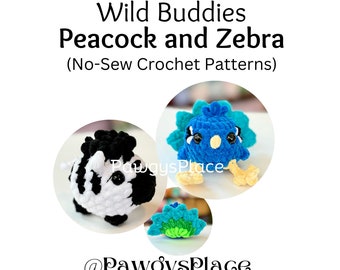 Little Critters Wild Buddies No-Sew Pauw- en Zebra-haakpatronen