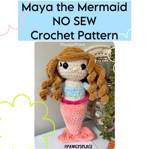 Maya the Mermaid No Sew Crochet Pattern