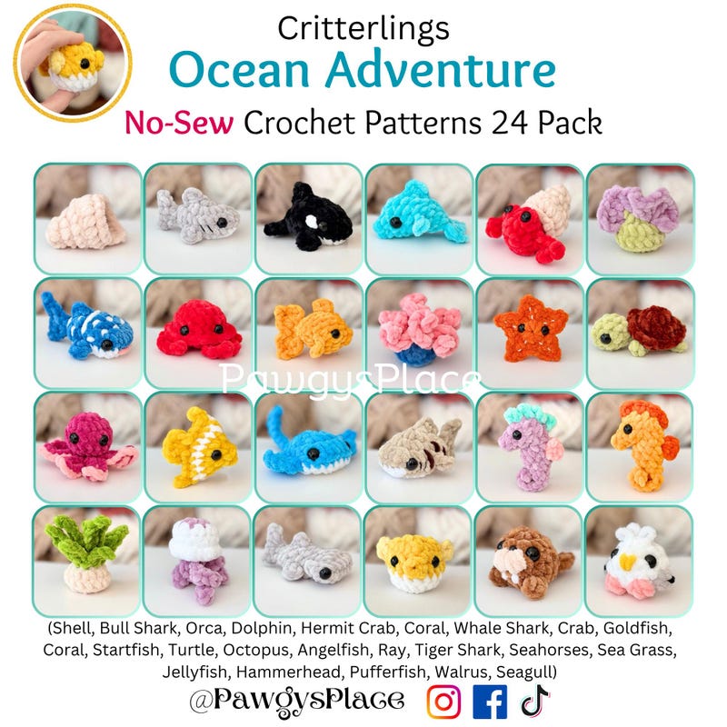 Tiny Mini Crochet Pattern - Etsy