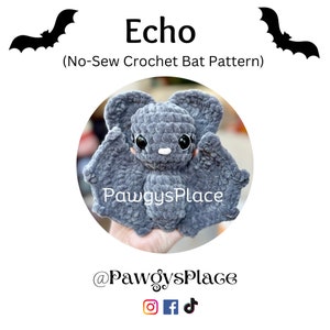 &quot;Echo the Bat&quot; &quot;&quot;Echo the Bat&quot;&quot; mit Sew Häkelanleitung.&quot;