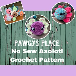No Sew Axolotl Crochet Pattern