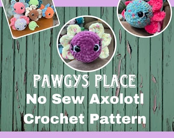 No Sew Axolotl Crochet Pattern