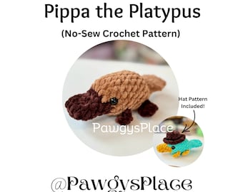 Little Critters Pippa the Platypus and Hat, No-Sew Crochet Patterns