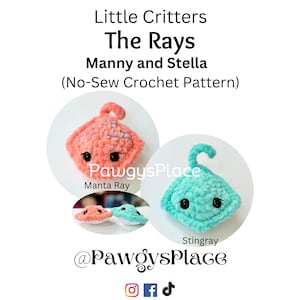 Little Critters Buddy Pack No-Sew Manny the Manta Ray and Stella the Stingray Crochet Patterns
