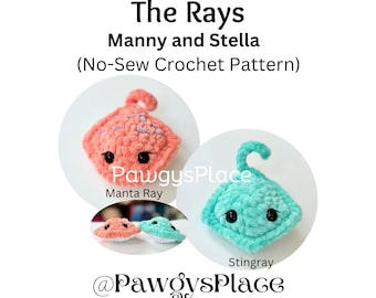 Little Critters Buddy Pack No-Sew Manny the Manta Ray and Stella the Stingray Crochet Patterns