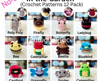 Little Critters In the Garden No-Sew 12 Pack Crochet Patterns