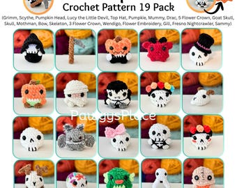 Little Critters Sweet Spookies No/Low Sew Crochet Pattern 19 Pack