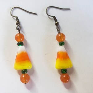 Candy Corn Earring