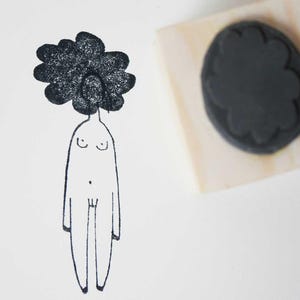 Woman with anxiety | Stamp