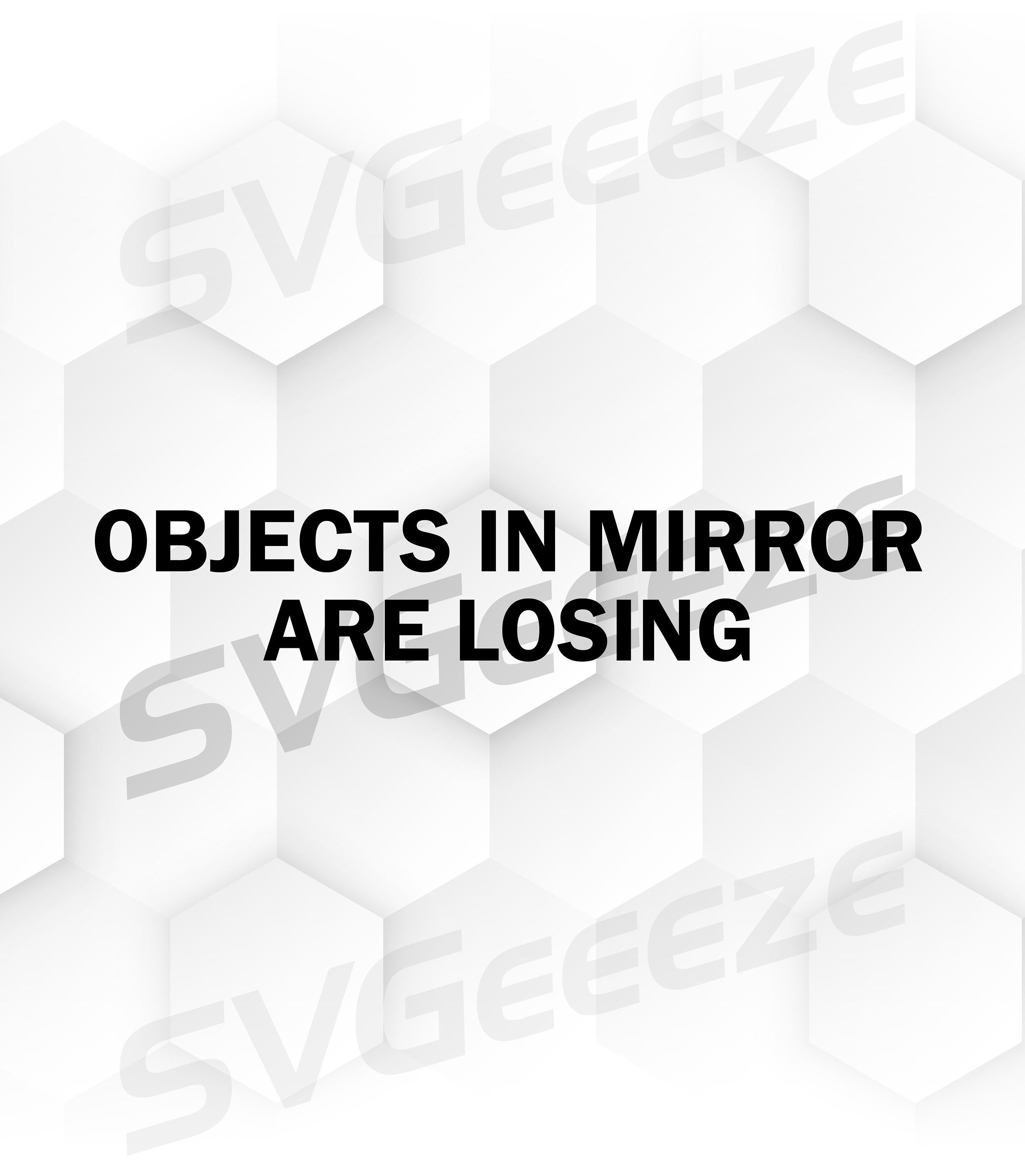 Objects n Mrror Are Losng Decal / Stcker Par Free | Etsy