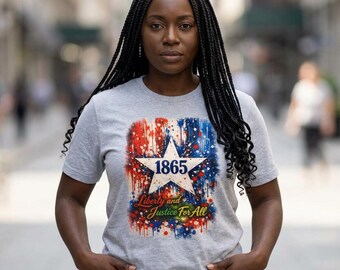 Juneteenth personalisiertes Streetshirt, Liberty4All Tee