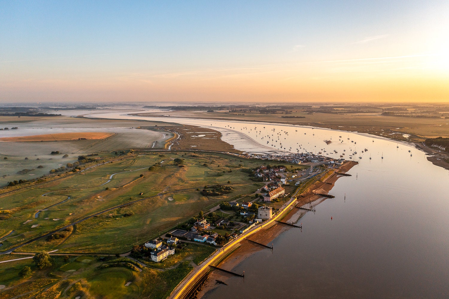 River Deben Dawn Felixstowe Ferry Wall Art Coastal Etsy
