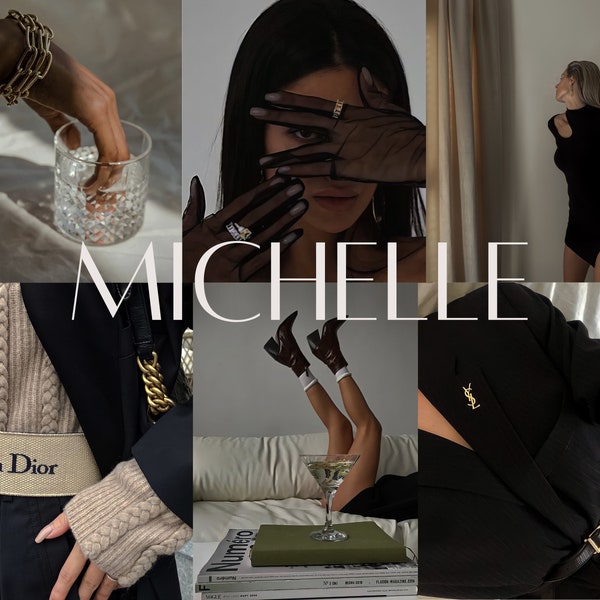 MICHELLE Lightroom Mobile & Desktop Preset | Influencer Blogger Preset | Minimalistischer Filter