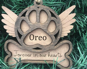 Dog Memorial Ornament