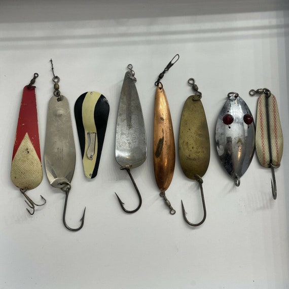 Buy Antique Vintage Fishing Lures Weller Big 5, Mcmahon, Red Eye