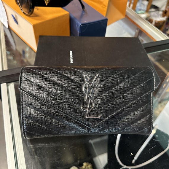 美品イヴサンローラン 長財布 Saint laurent vintage wallet - Gem