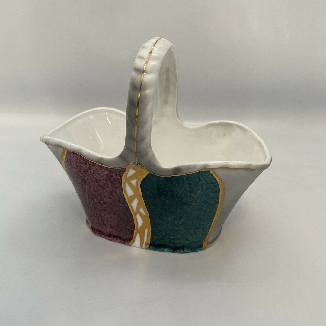 Royal Tara Fine Bone China Basket Handpainted in Ireland Etsy