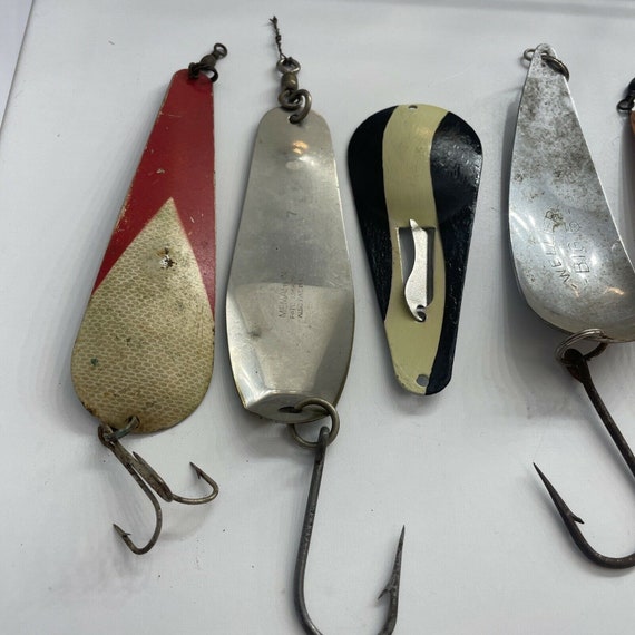 Buy Antique Vintage Fishing Lures Weller Big 5, Mcmahon, Red Eye