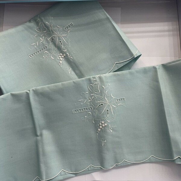 Embroidered Pillowcases Etsy