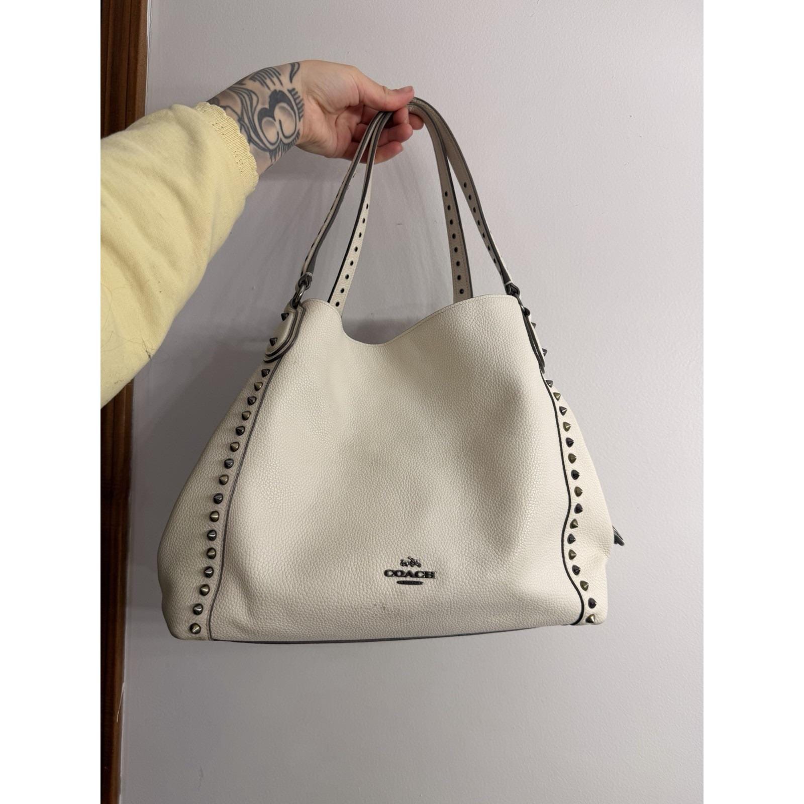COACH Bandana Rivet Eddy Studs　White Leather Coach Rivet - Etsy