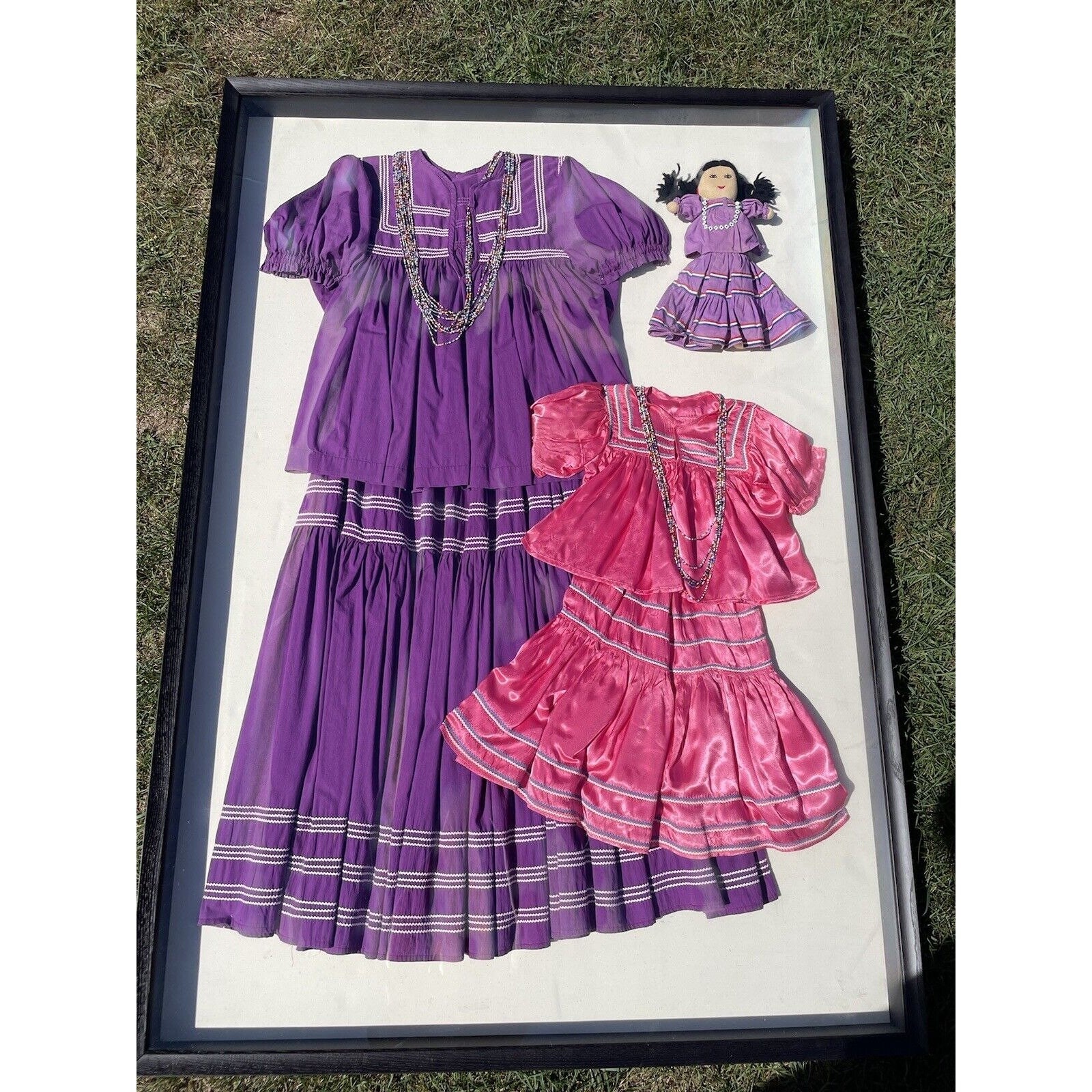 Framed Apache Indian Reservation Camp Dresses With Doll LARGE 5ft Tall Etsy Canada