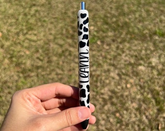 Personalized Cow Glitter Pen