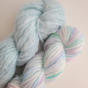 Sky Castle-breigaren 100gr, Mooi dik garen Mix van merinowol en geborstelde alpaca Volumineus garen