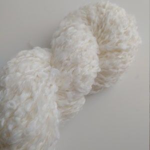 Großes Milch-Boucle-Garn 100gr,Handbemalt,große Ohrschlaufe,Boucle Mohair Handgefärbtes Variegated Garn