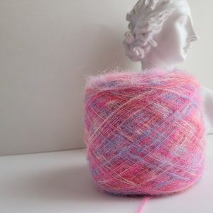 Fuscia- super kid mohair/pink mohair 2ply,50 gr 500m,Super Soft Kid Mohair and wool,Laceweight