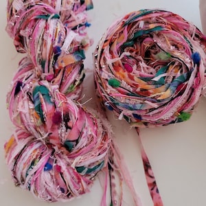 Fiber art kit for tassels, mixed media yarn 50gr/8*22yds card making/shabby chic/Paris junk journal