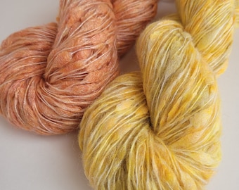 Pumpkin Seeds-Pom Pom on Cord Yarn 50 Gram 109Yards