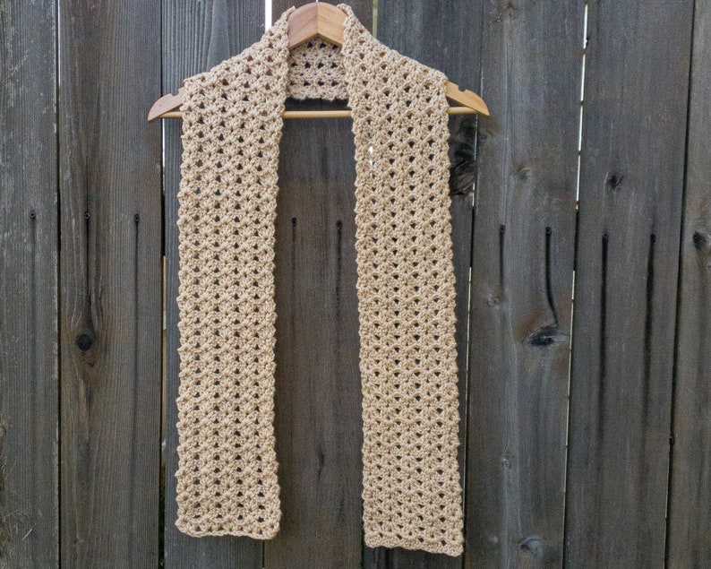 Shell Crochet Scarf Pattern