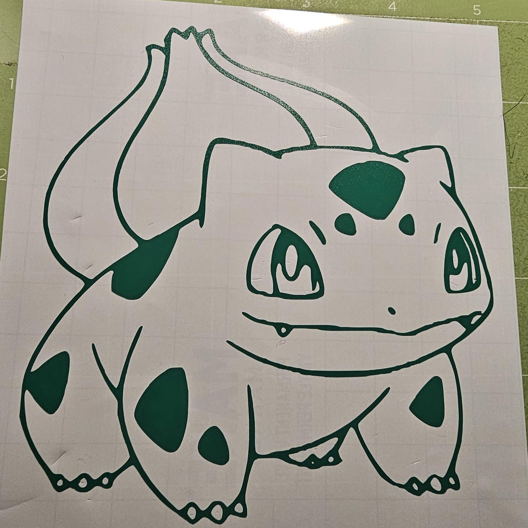 Bulbasaur Look Alike Car Decal - Etsy