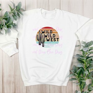 Wild Wild West cactus retro western cowboy png