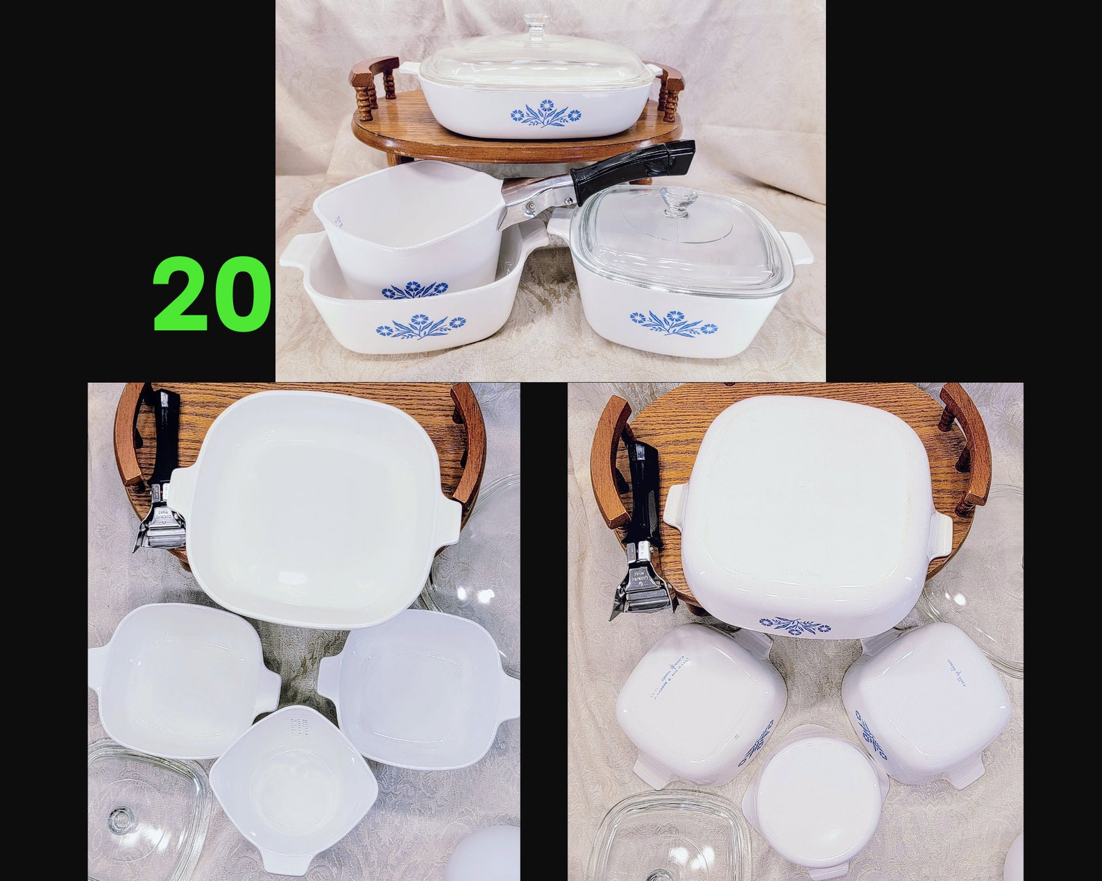 Vintage Blue Cornflower Corningware Circa 19581986 Etsy