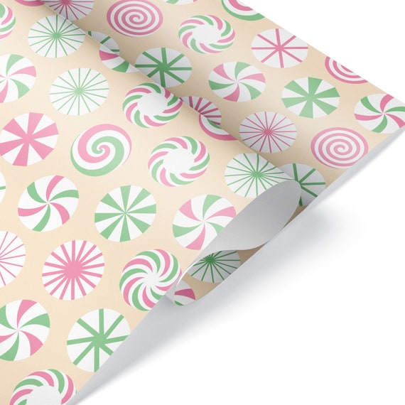 Pink Grandmillennial Bows Watercolor Wrapping Paper Sheets