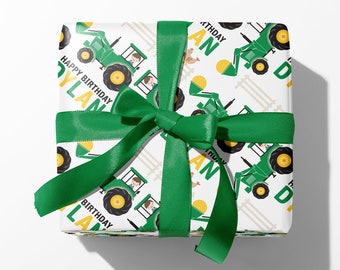 DEXTA TRACTOR DESIGN GIFT WRAP WRAPPING PAPER