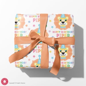 Jungle Gift Wrap, Birthday Wrapping Paper, Gender Neutral Gift