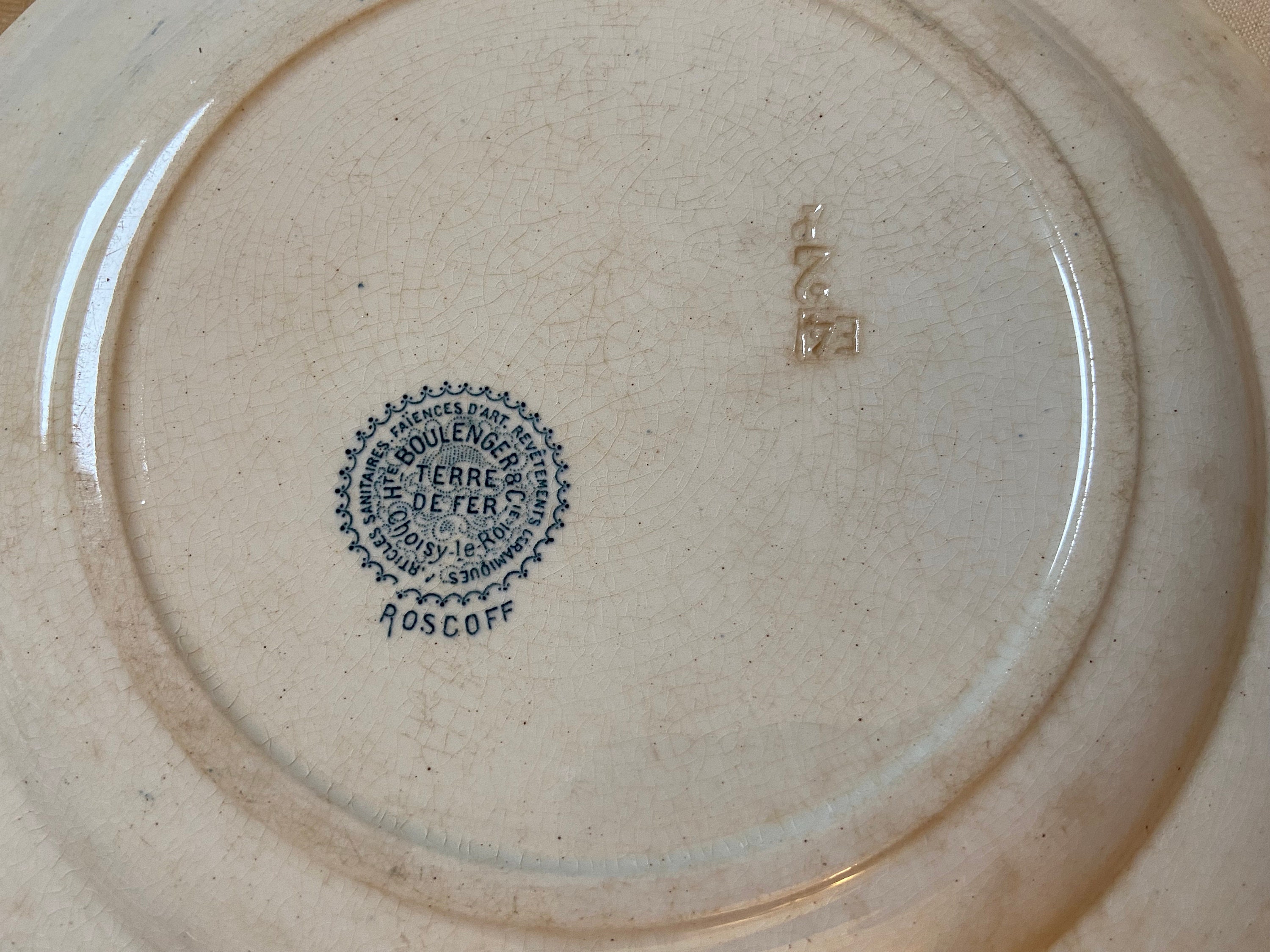 【人気商品！】 Round  Roi Le Choisy Dish アンティーク雑貨