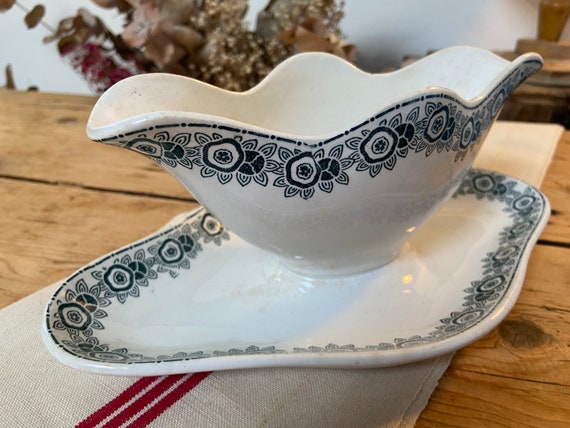 アンティークグレイビーボート1910c