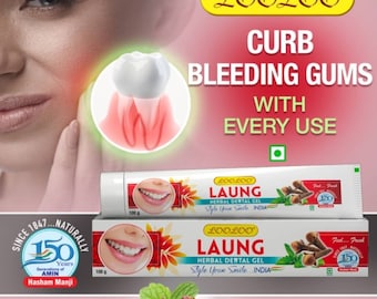 Loo Loo Herbal unani Laung CLOVE Toothpaste/ Gel  100gX 4 pack