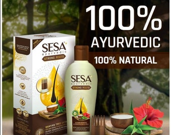 SESA Ayurvedic pure Herbal and natural Hair oil for Strong Root 100mlx 2  pack