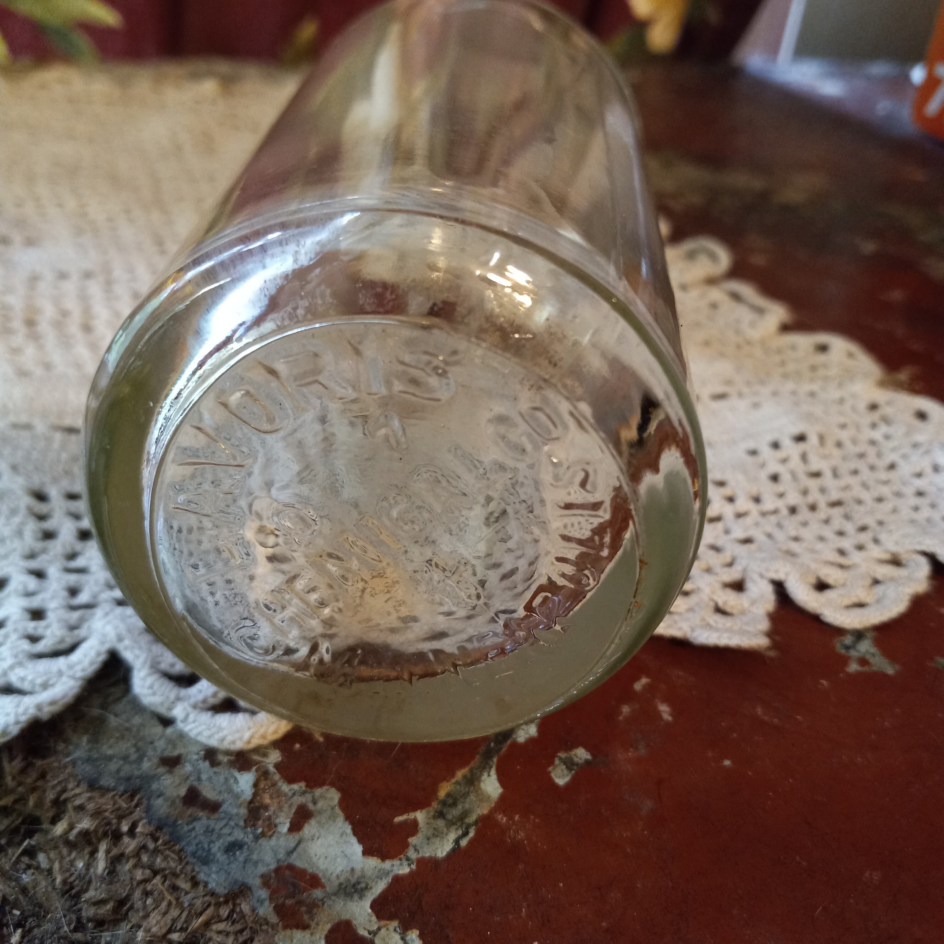 Rare Vintage LAVORIS Clear Glass BOTTLE Early 20th Century Etsy