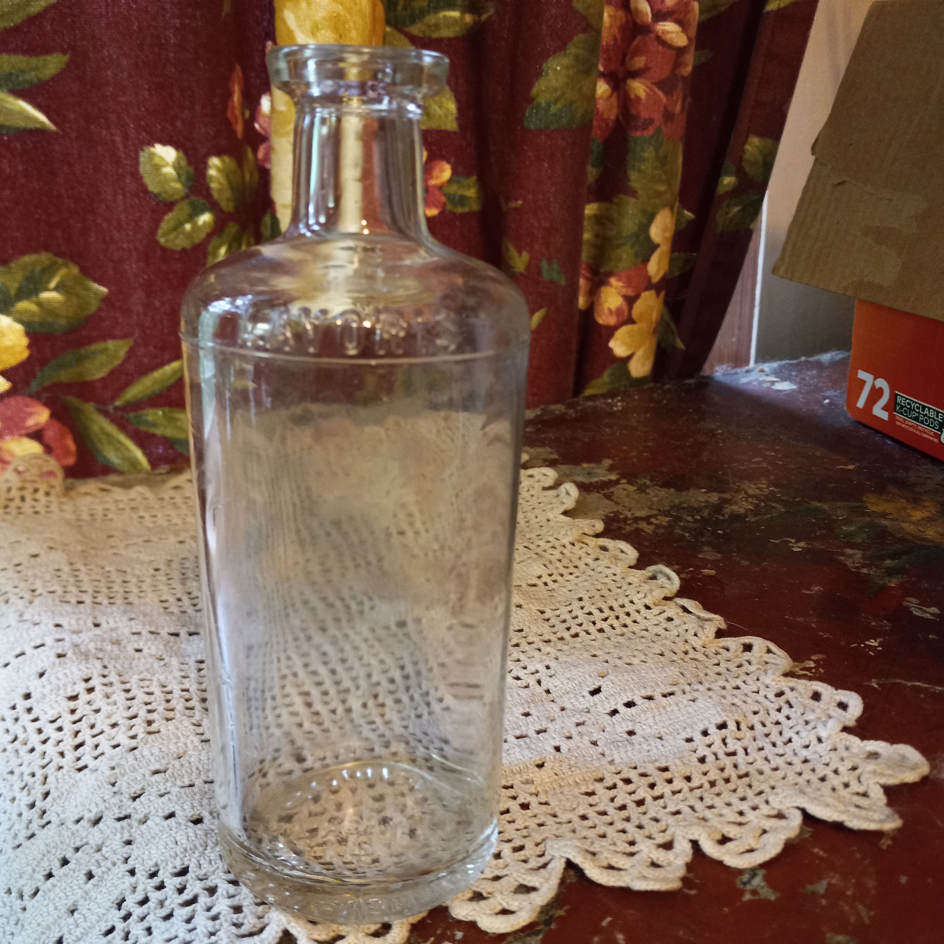 Rare Vintage LAVORIS Clear Glass BOTTLE Early 20th Century Etsy