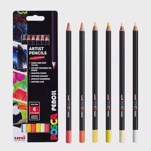 Uni-ball Posca Artist Pencils 6 Pack