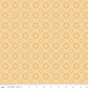 Elegance Gold Flower Fabric